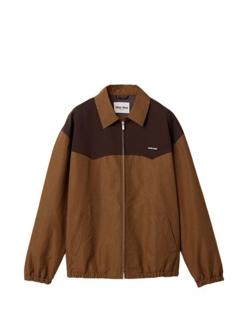 Blouson in vichy check MIU MIU | ML150919OSF0QB7